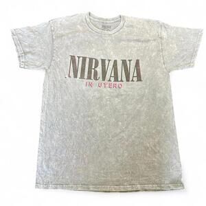 NIRVANA IN UTERO graphic tee, size L.